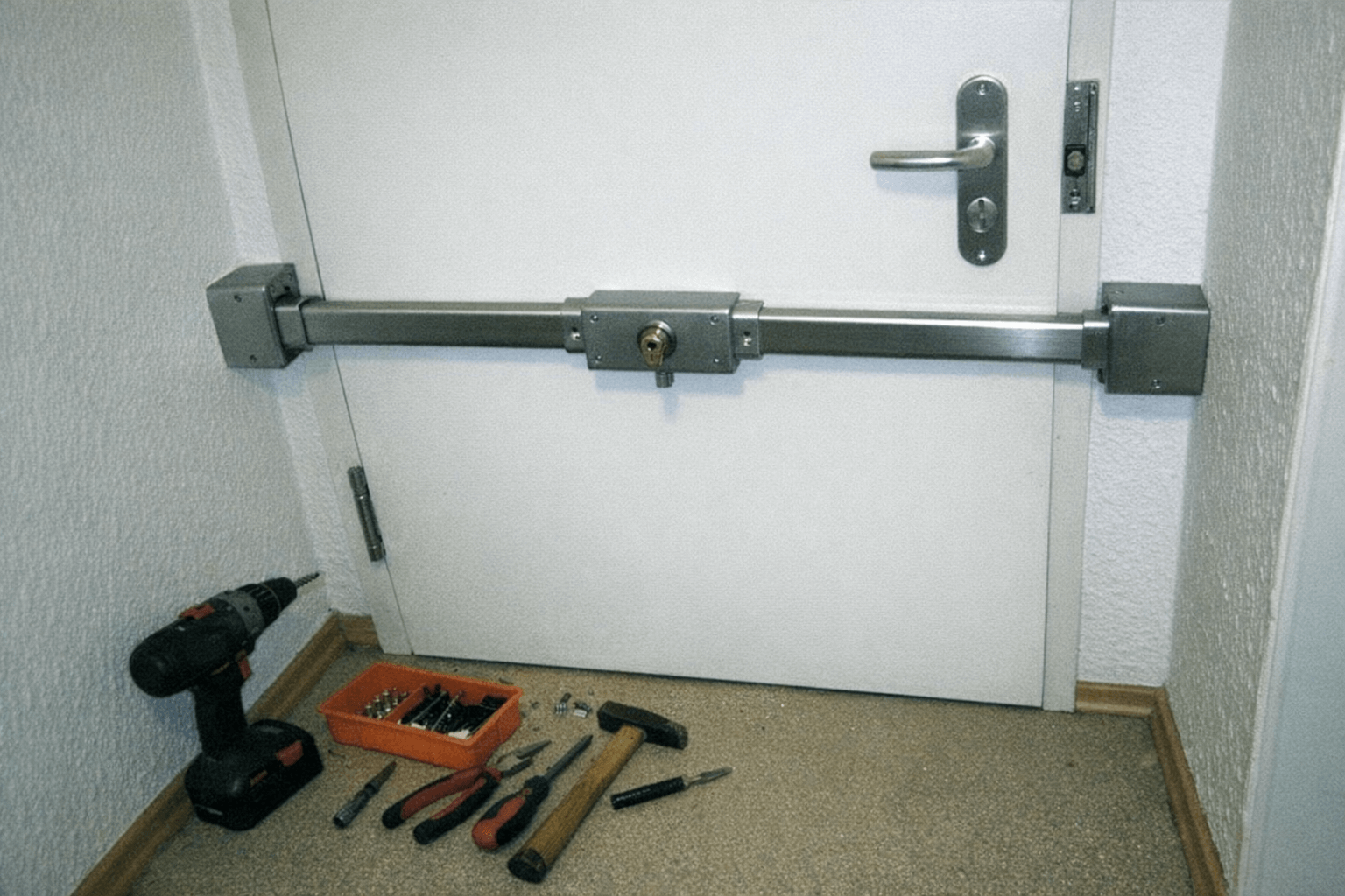 Einbau von Zusatzschlössern zur Erhöhung der Gebäudesicherheit